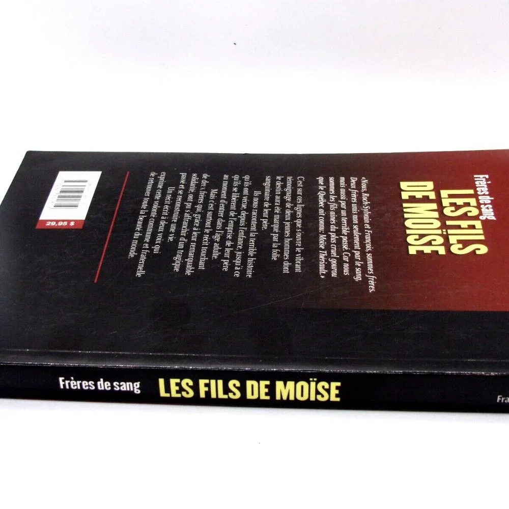 Francois Et Roch-Sylvain Thériault Frères De Sang Les Fils De Moise Livre French - Picture 2 of 3